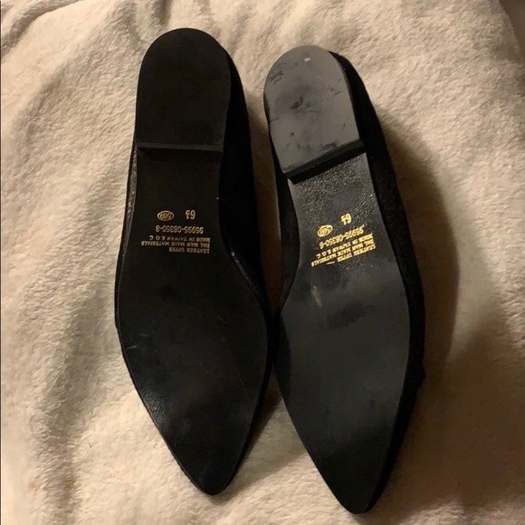 Chandelier Brand Black Suede Flats w/Jewel Accts - Picture 7 of 10